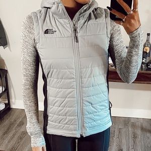 North Face Gray Insulated Vest